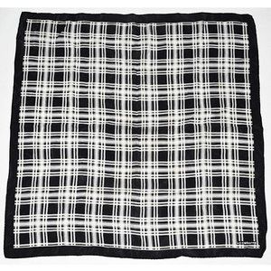 Liz Claiborne 100% Silk Plaid Square Scarf